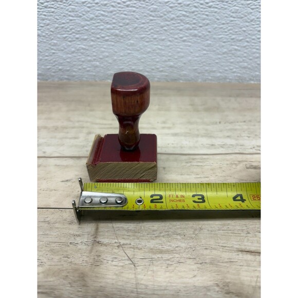 Vtg 1992 Wooden Rubber Stamp Handle Carousel Horse - Picture 5 of 6